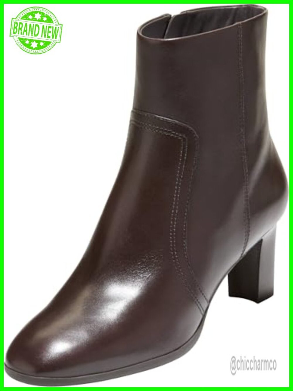 Cole Haan Grand Ambition Alainne Ankle Bootie Leather Flat